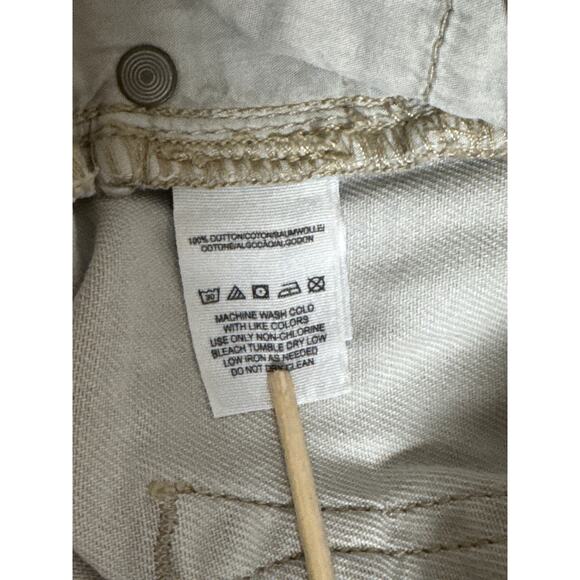 Free People Denim Jean Shorts Cut Offs Womens 30 Gray Raw Hem Festival Summer - Picture 7 of 8